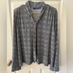 Apt 9 XL Long Bell Sleeve Cuff Multi Color Top